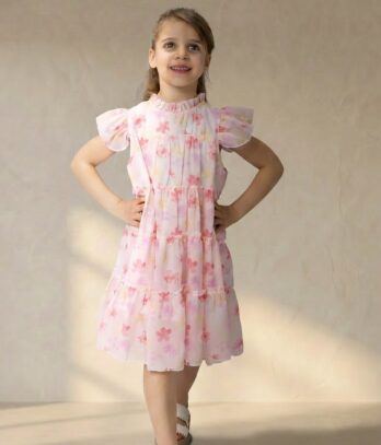 Robe fille cérémonie été rose