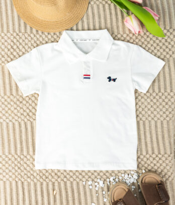Polo garçon manches courtes uni