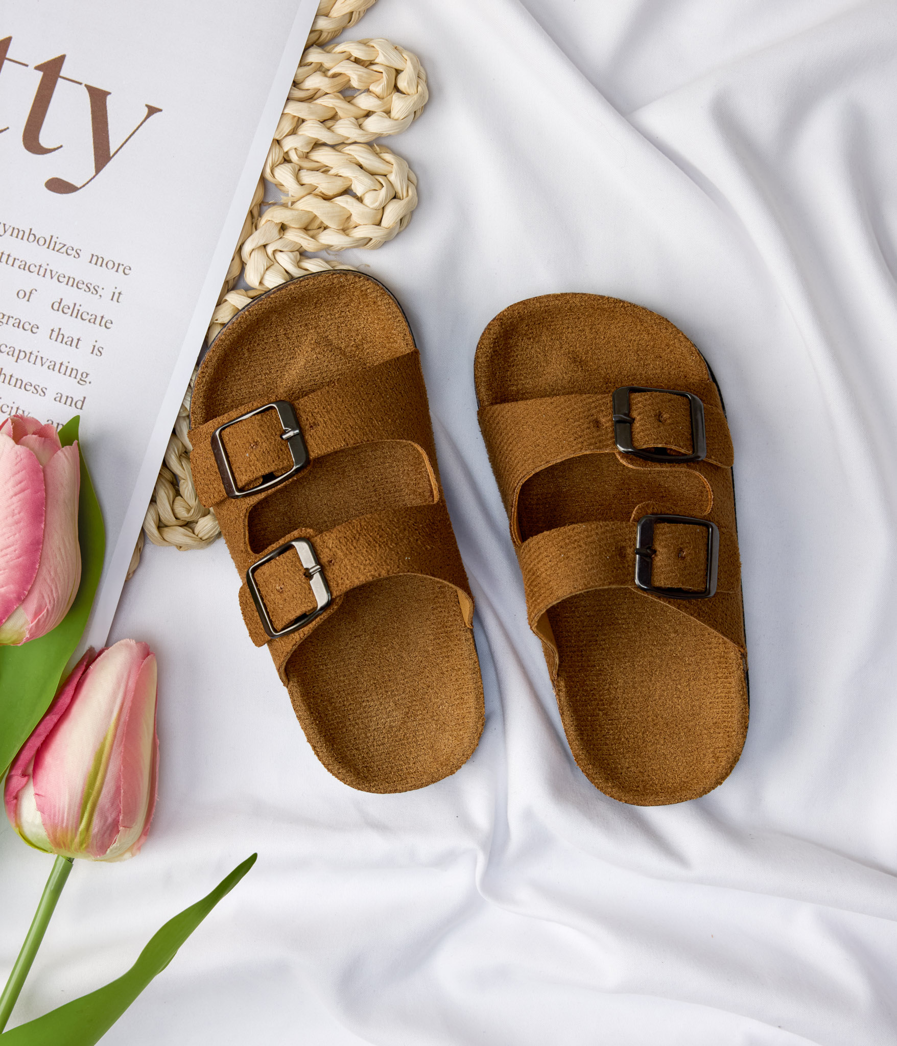 356476 (1) Mules enfant style naturel marron – Image 1