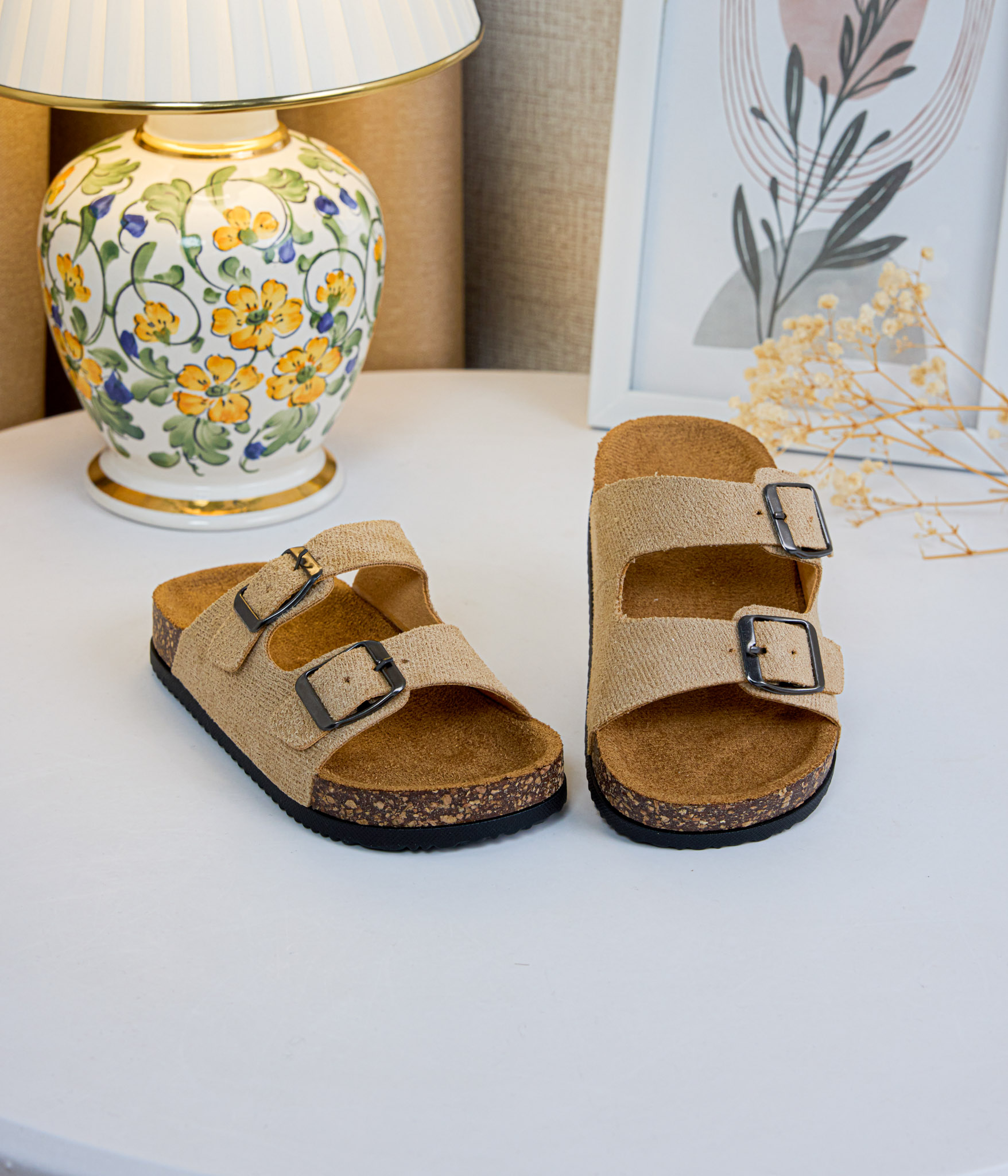414857 1 Mules enfant style naturel beige – Image 1