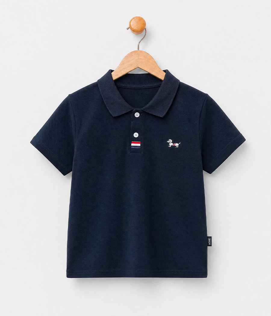 447615 Polo garçon manches courtes uni – Image 1