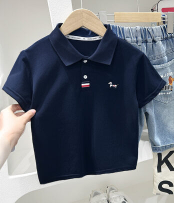 Polo garçon manches courtes uni