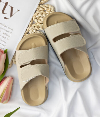 mules enfant beige minimaliste