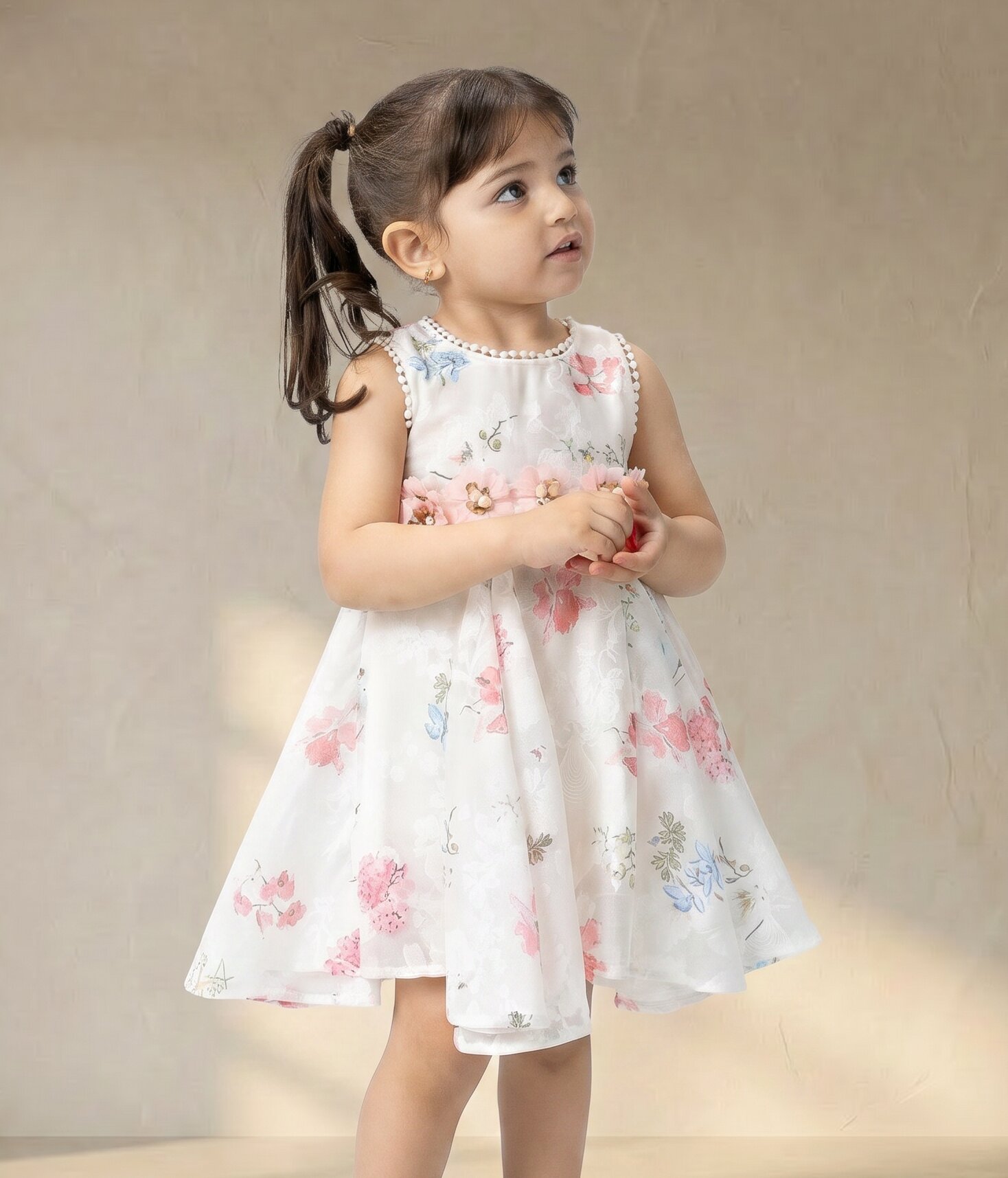 821897 Robe fillette florale pastel Élégante – Image 1