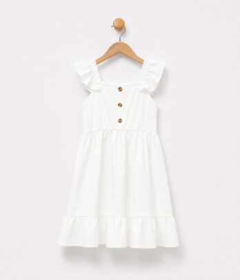 Robe d'été blanche pour fille blanche
