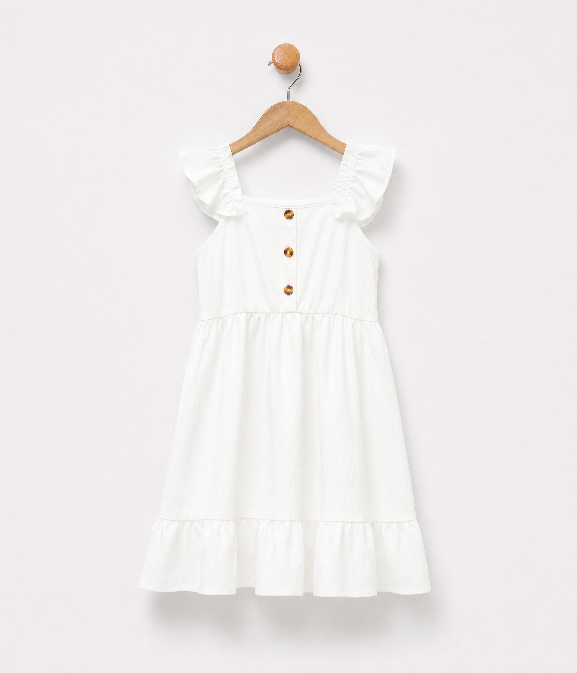 979889j Robe d'été blanche pour fille blanche – Image 1