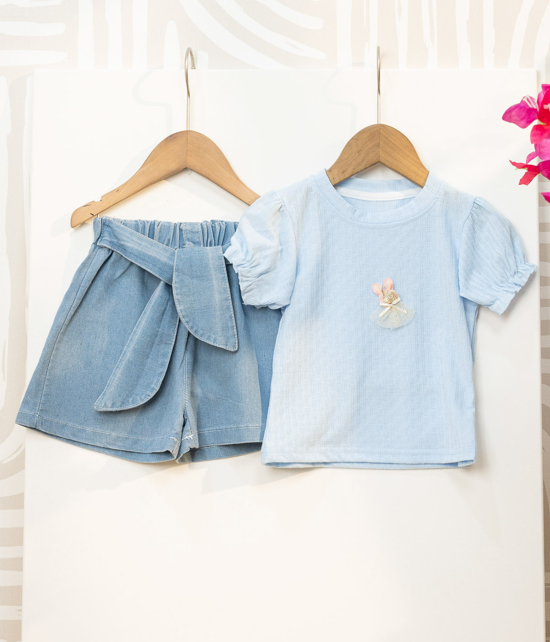 997226 (8) Duo bleu et jean pour fille – Image 1