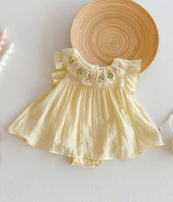 Robe barboteuse jaune ultra confortable