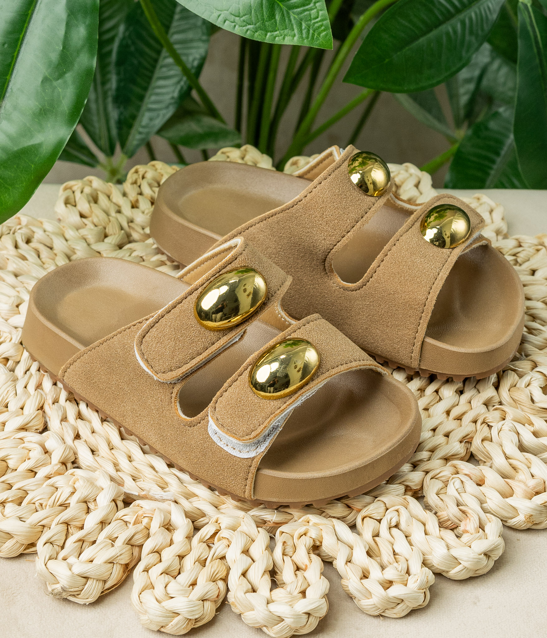 chaussure9564 mules fille marron chic – Image 1