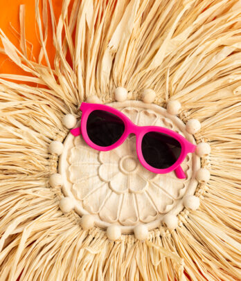 Lunettes de soleil enfant ovales – Couleurs vitaminées - 815274-Rose
