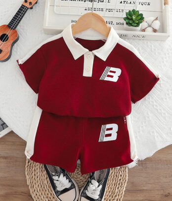 Duo estival actif polo rouge