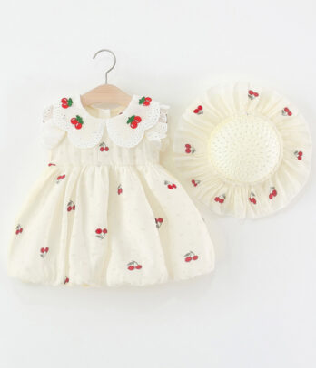Robe écru aux petites