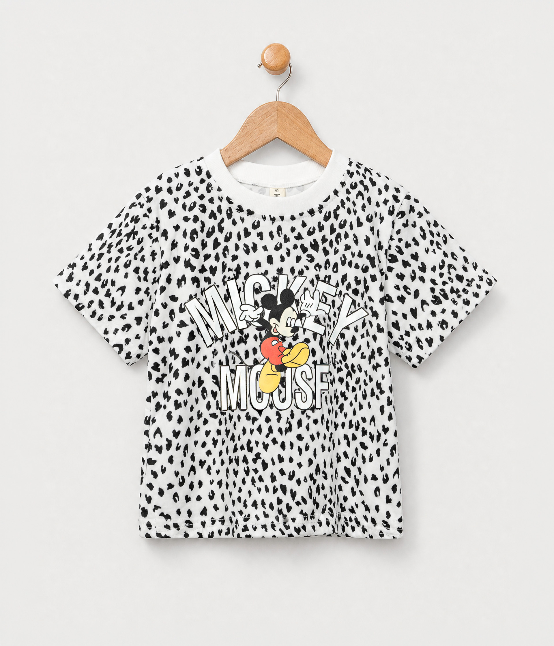 253361 T-shirt fille imprimé fantaisie blanc – Image 1