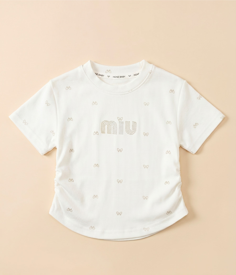 289158 T-Shirt blanc nuage a noeud – Image 1