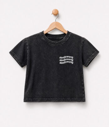 T-shirt enfant gris foncé imprimé