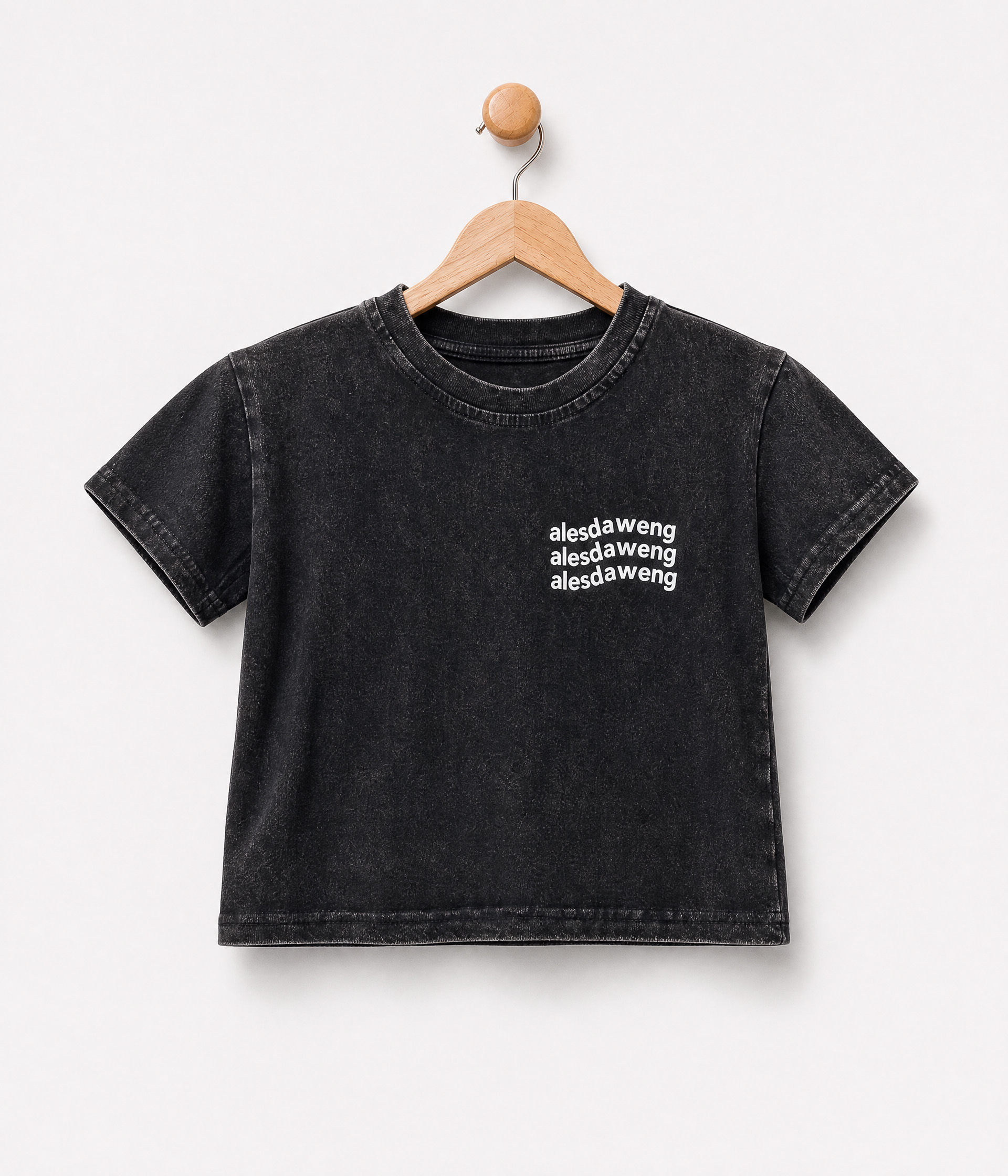 343639 T-shirt enfant gris foncé imprimé – Image 1