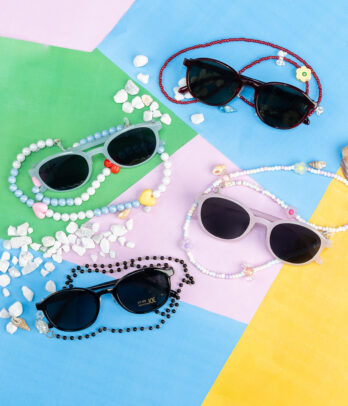 Cordon lunettes enfant perlé fantaisie – Modèles colorés