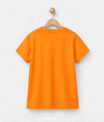 T-shirt garçon orange uni