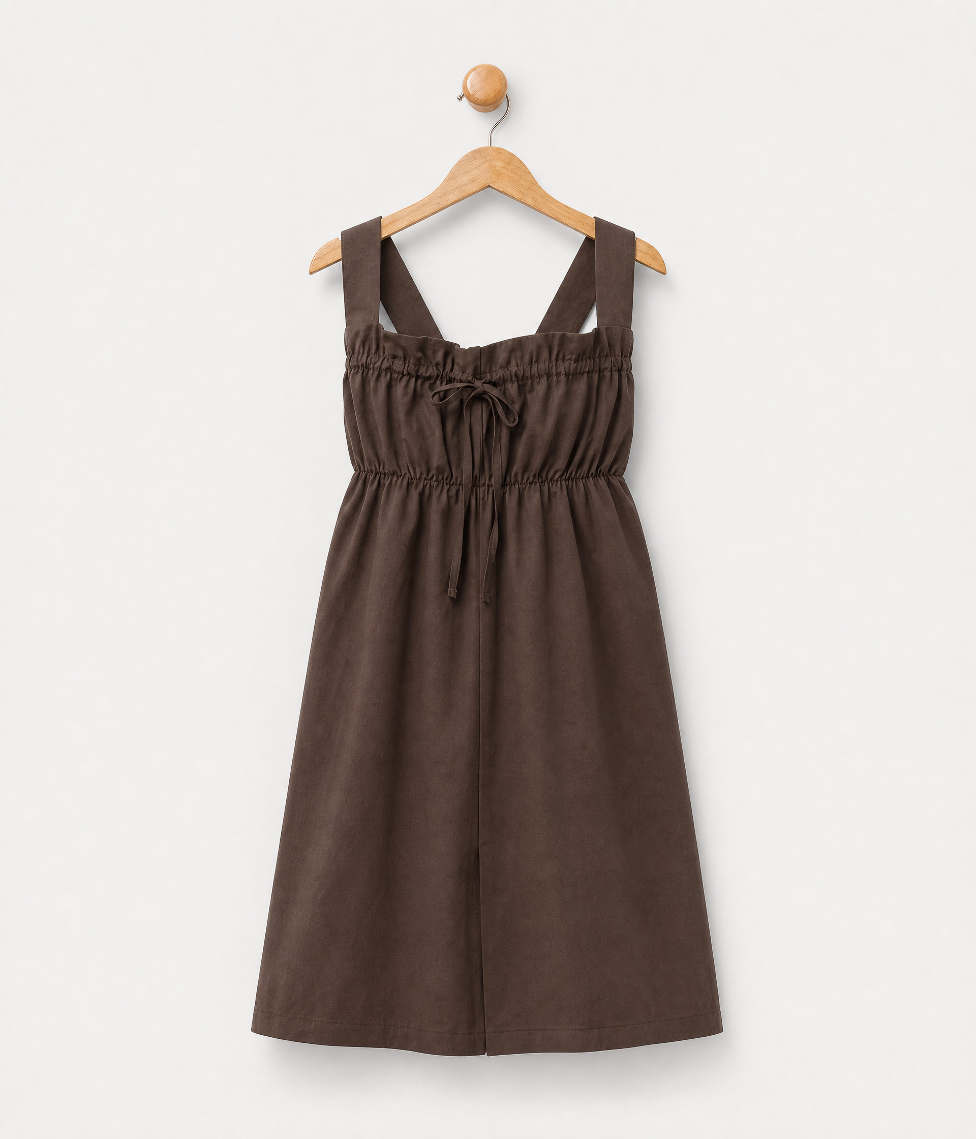 611784 Combinaison fille Marron a bretelles – Image 1