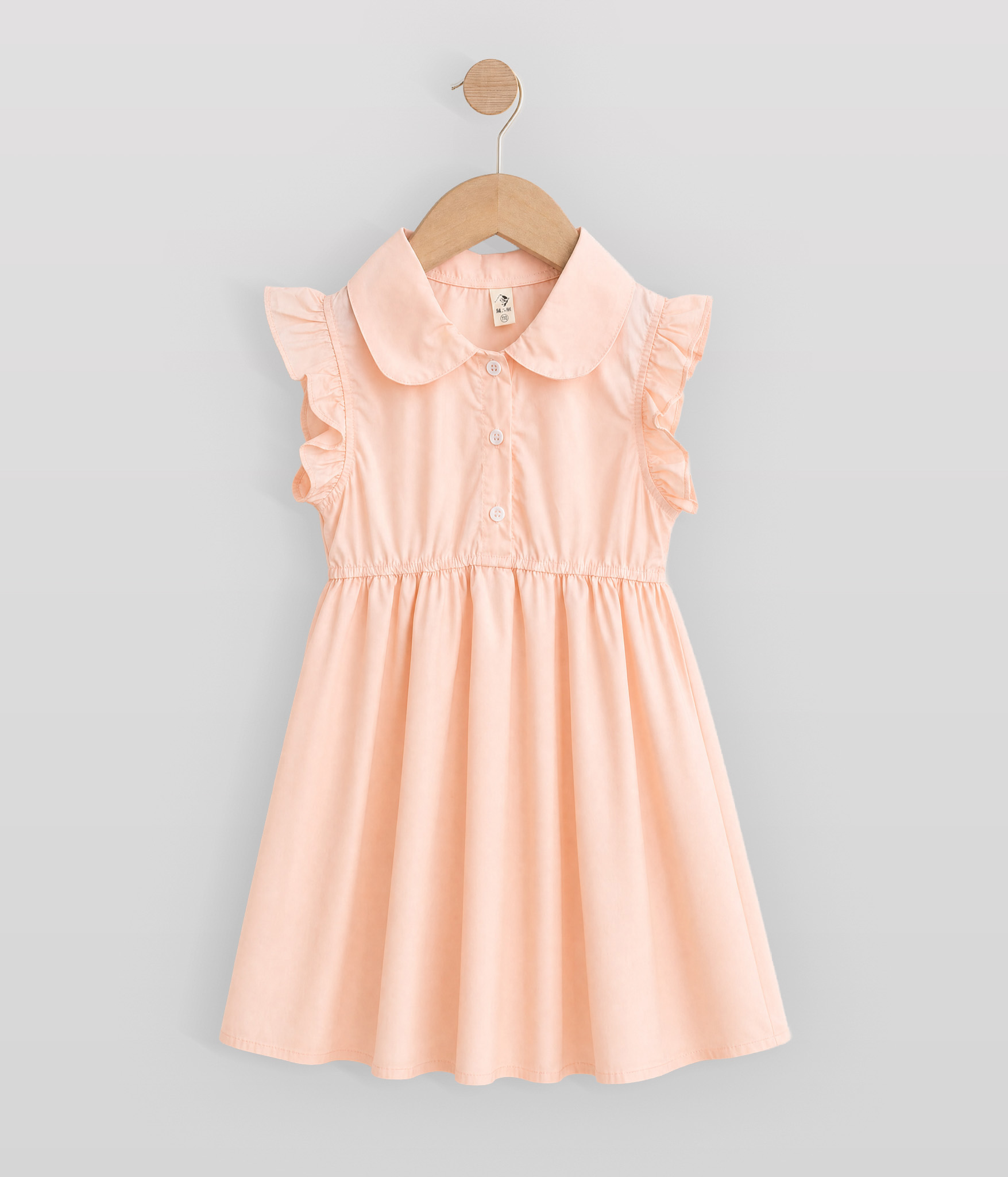 634571-2 Robe fillette rose poudré – Image 1