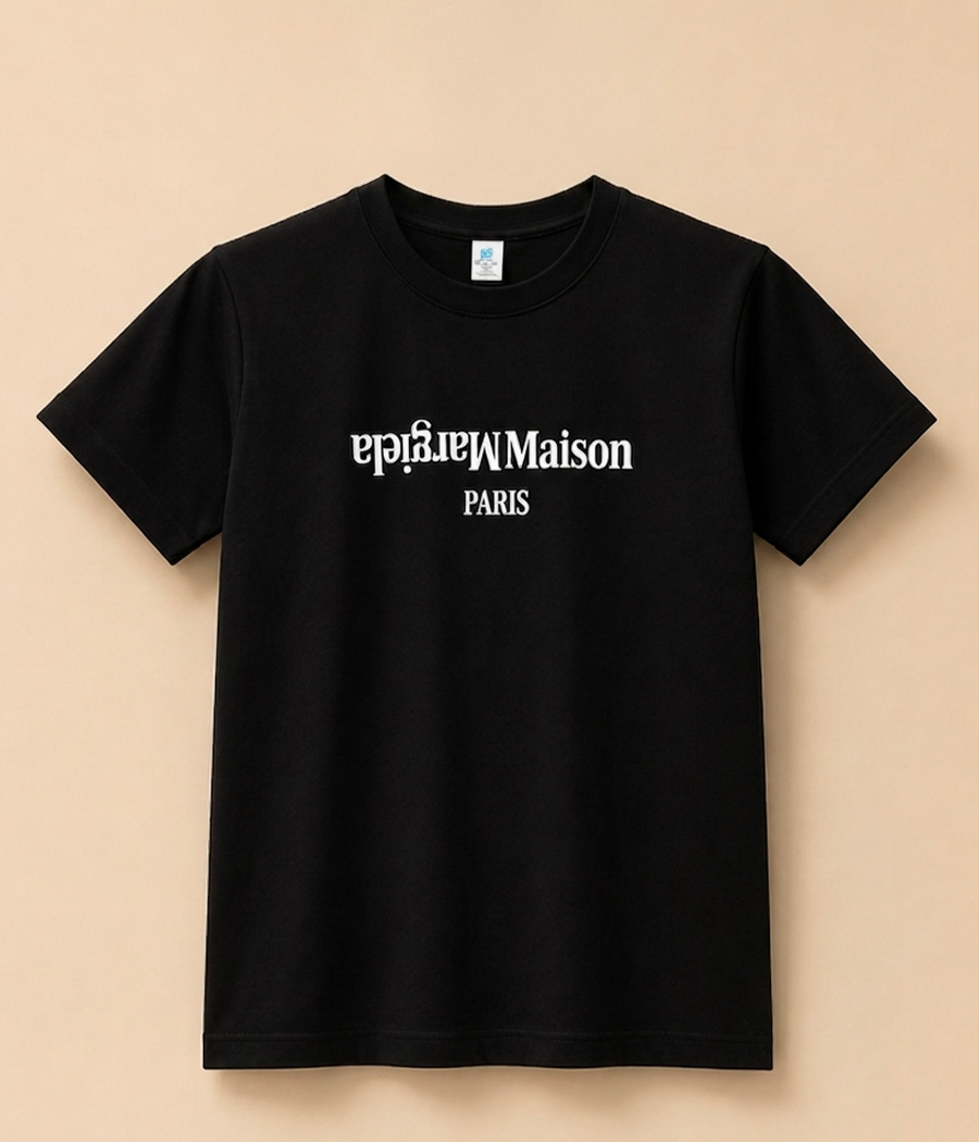 646176 T-shirt noir avec imprimé Paris – Manches courtes – Image 1