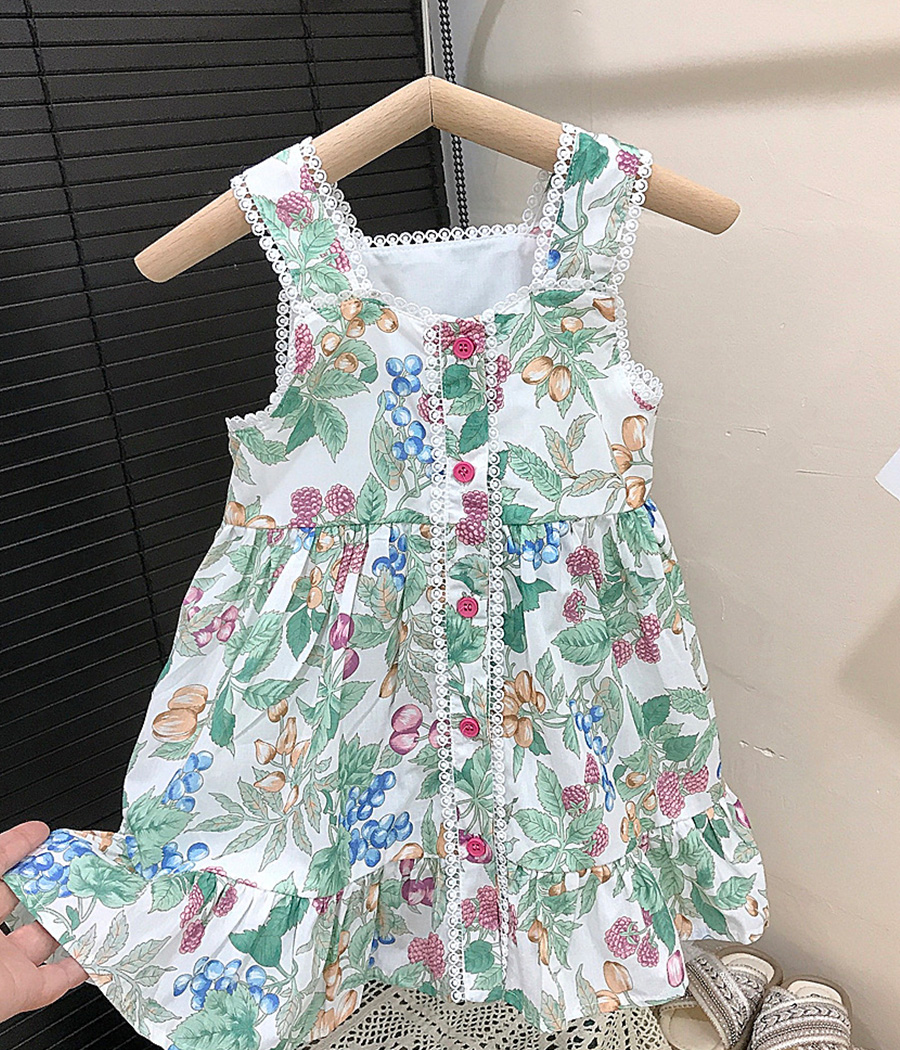649884-- Robe fillette imprimé floral – Image 1