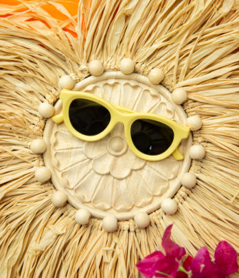 Lunettes de soleil enfant ovales – Couleurs vitaminées - 815274-jaune