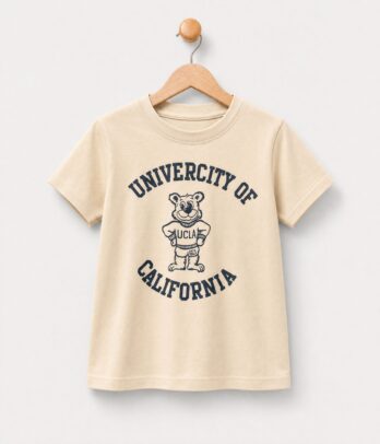 T-shirt garçon esprit campus & beige