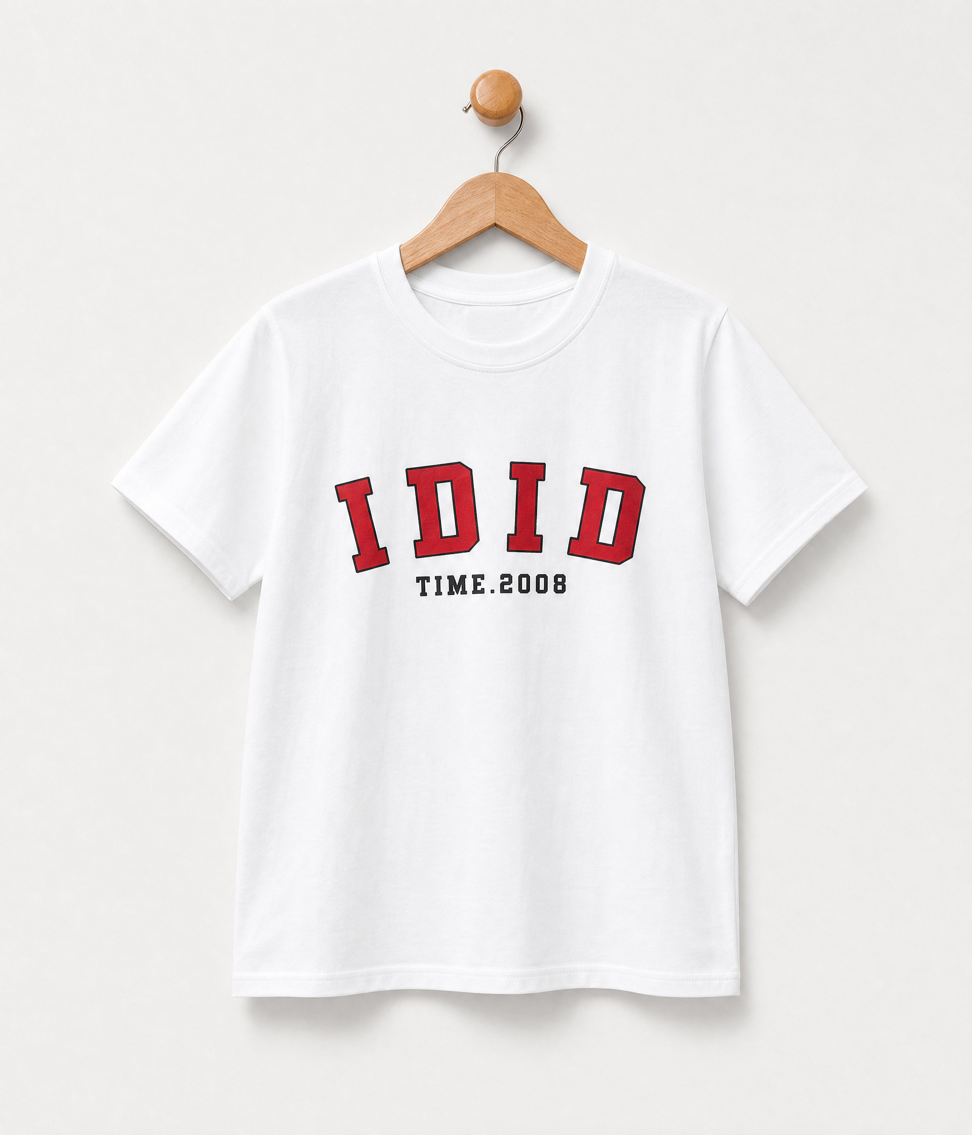 878636dx T-shirt oversize blanc imprimé IDID – Image 1