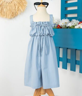 Combinaison fille bleu ciel
