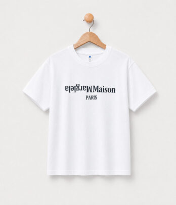 T-shirt blanc imprimé Paris – Manches courtes
