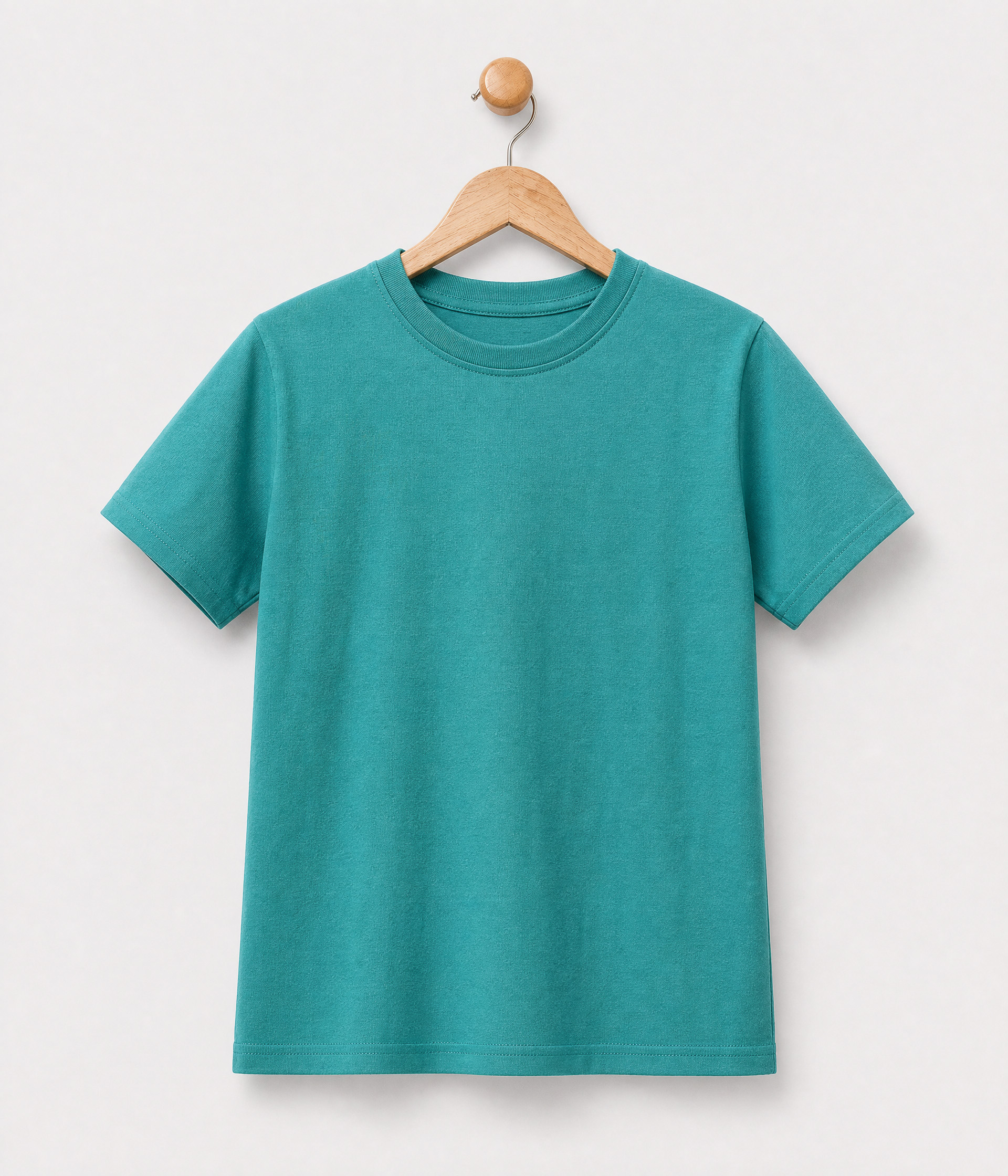 965583 f T-shirt garçon vert uni – Image 1