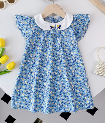 Robe fille champêtre floral