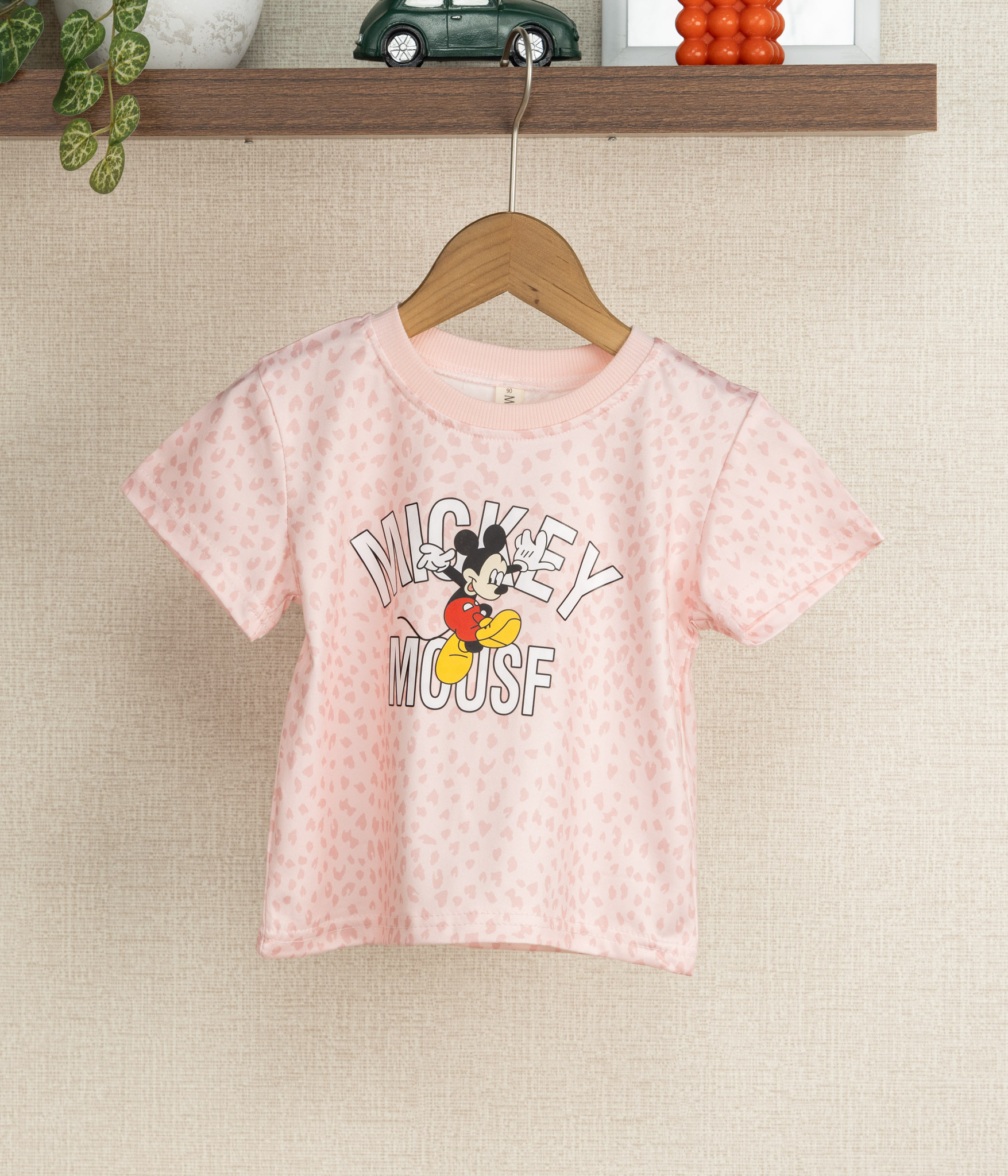 Privée pour site2018 T-shirt fille imprimé fantaisie rose – Image 1