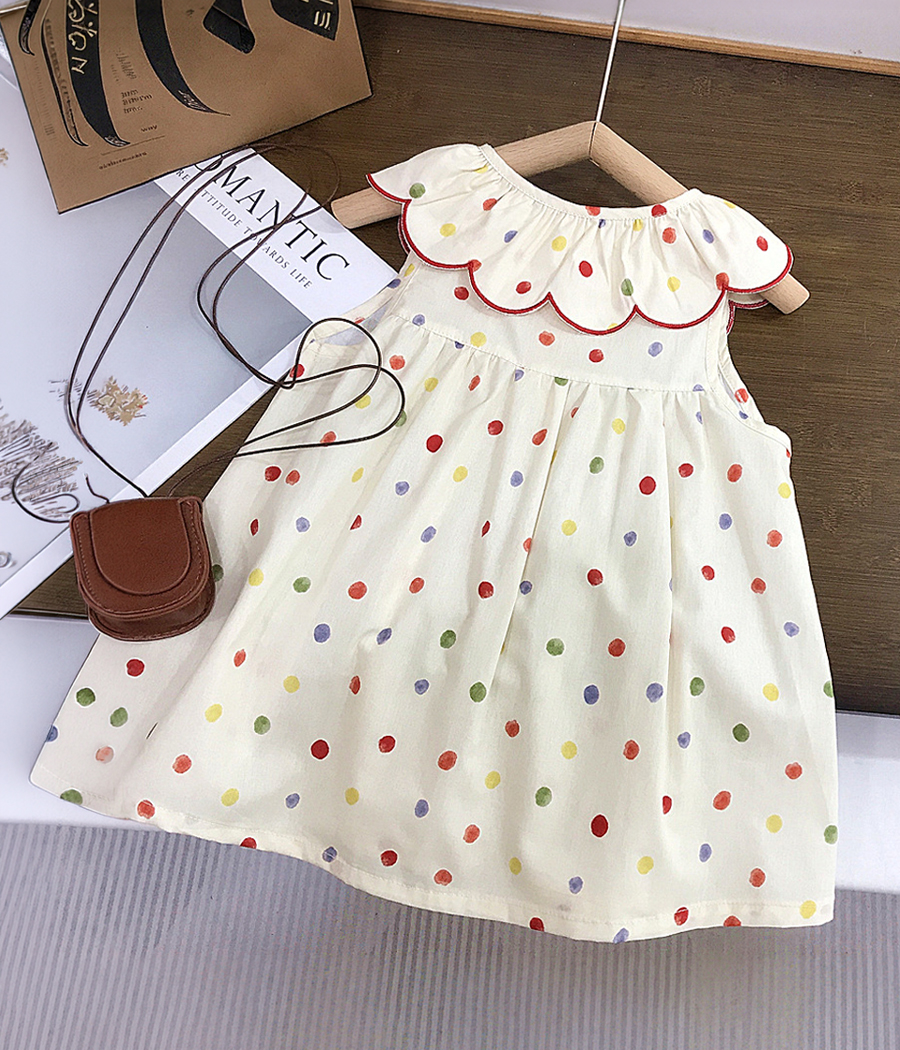 Remove tool edits Robe fille à pois multicolores – Image 1