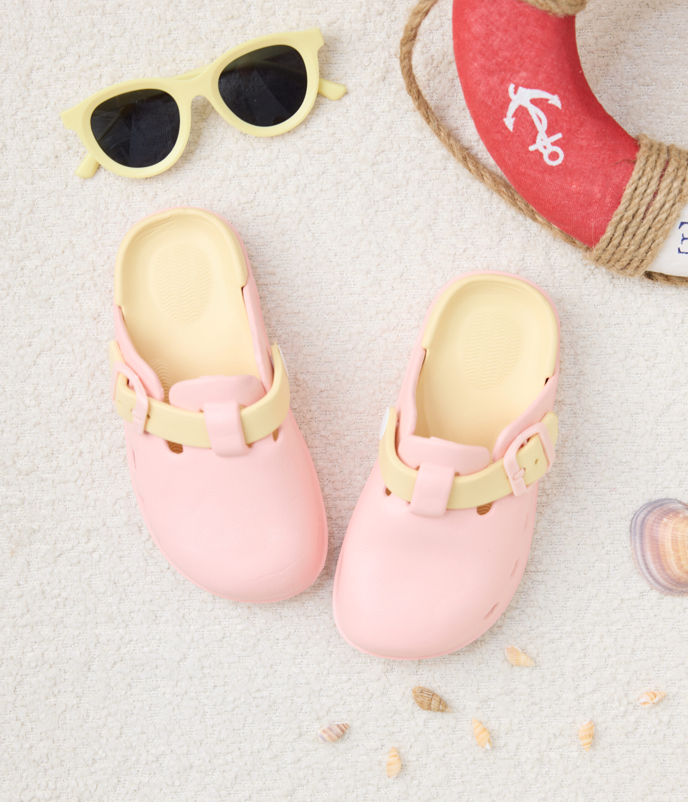 732828 34 crocs fillet rose & beige à boucle – Image 1